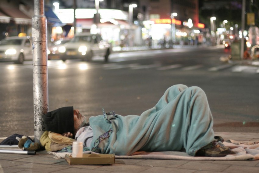 homeless man