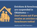 COVID-19 & Evictions in Oklahoma - English - Twitter Graphic