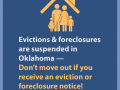 COVID-19 & Evictions in Oklahoma - Spanish - Facebook & Instagram Graphic