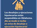 COVID-19 & Evictions in Oklahoma - Spanish - Facebook & Instagram Graphic