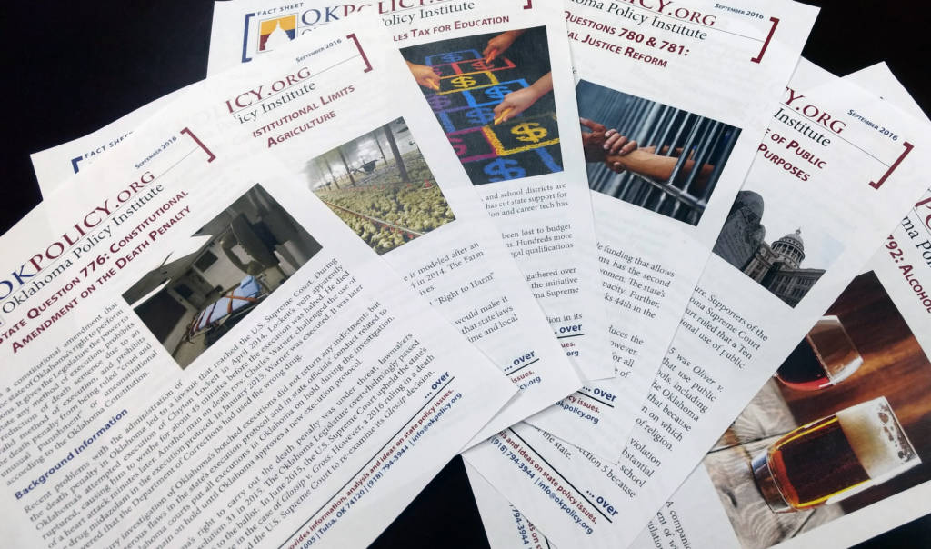 Your guide to this year's Oklahoma state questions Oklahoma Policy